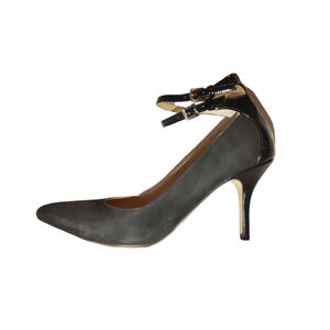 Audrey Brooke Double Ankle Strap Suede Heels Size 9.5